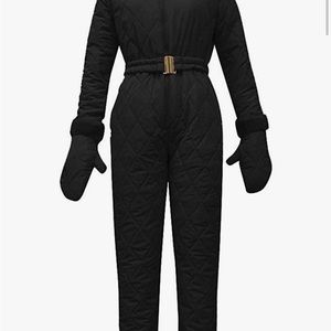 Black snowsuit/jumpsuit/onesie/ski suit! Brand new without tags!
